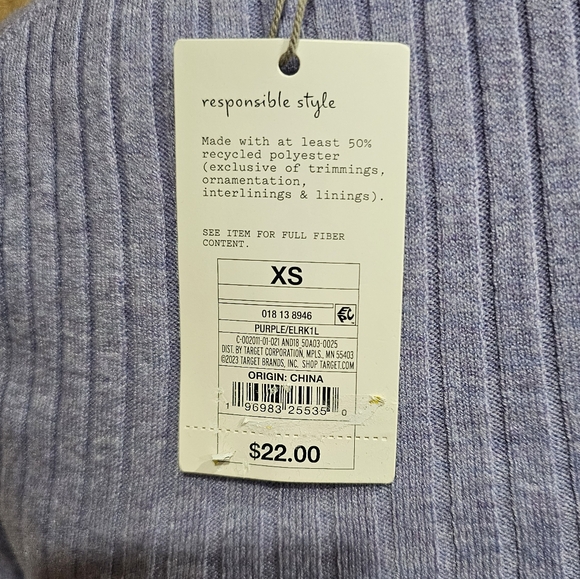 NWT Light Purple Tight Fit Sweater‎ Size Extra Small - Picture 4 of 6